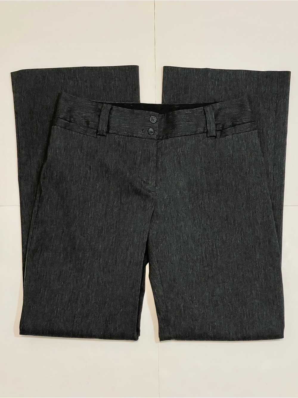 Express Design Studio Correspondent Wide Leg Trousers Grey Size 6